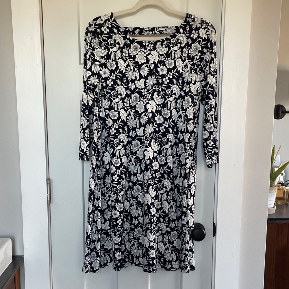 Loft Flora Midi Dress